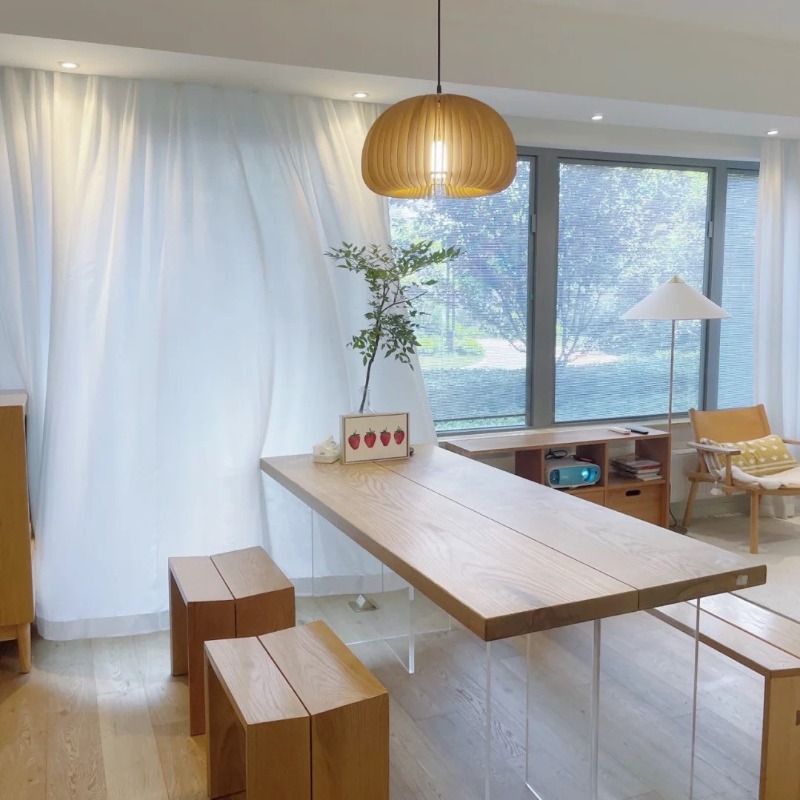 Nordic Solid Wood Acrylic Floa - Office Furniture recension och pris