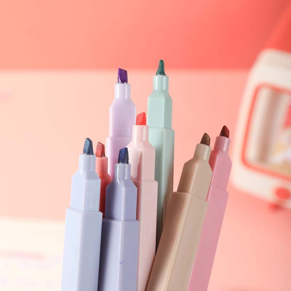 Double Headed Highlighter Pens - Pastel Highlighter Set Double Ended recension och pris