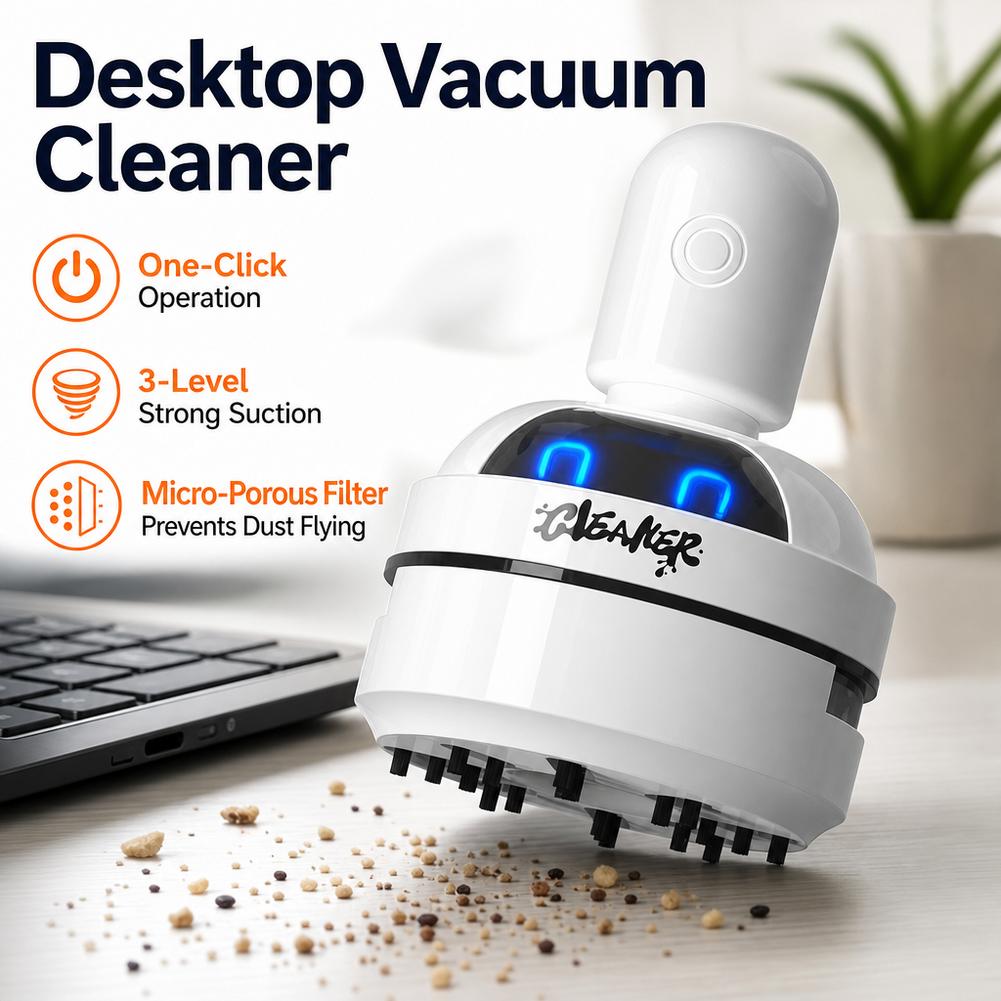 Desktop Vacuum Cleaner USB Rec - Mini Desktop Vacuum Cleaner For Eraser Dust recension och pris