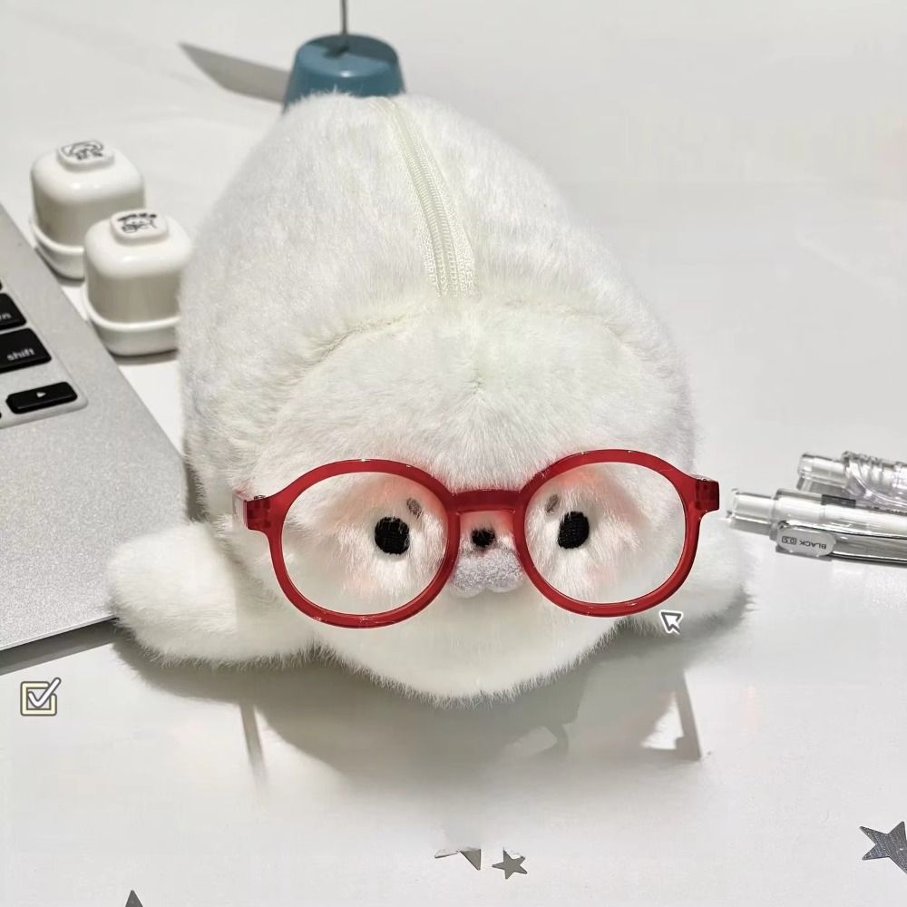 Funny Seal Doll Pencil Case La - Aesthetic Large Pencil Case Pouch recension och pris